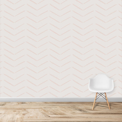 Herringbone Wallpaper Repeat Pattern | Rose - Munks and Me Wallpaper