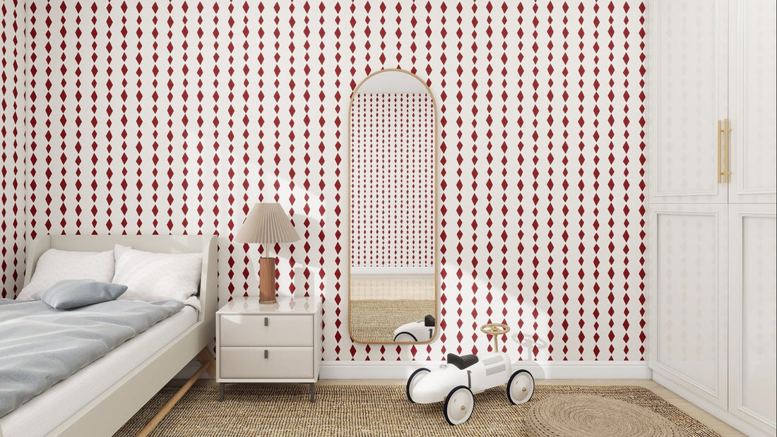 jolly jester harlequin wallpaper cherry munks and me