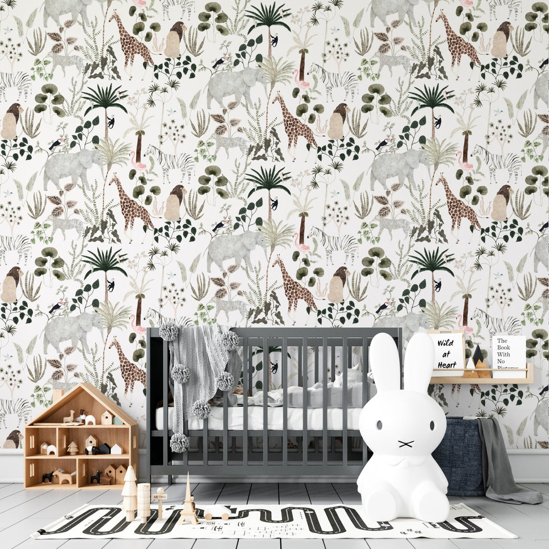 Jungle Dreams Repeat Wallpaper | Sample - Munks and Me Wallpaper