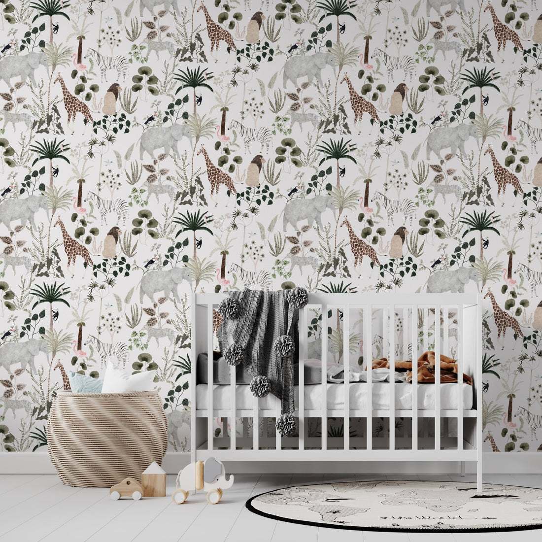 Jungle Dreams Repeat Wallpaper | Sample - Munks and Me Wallpaper