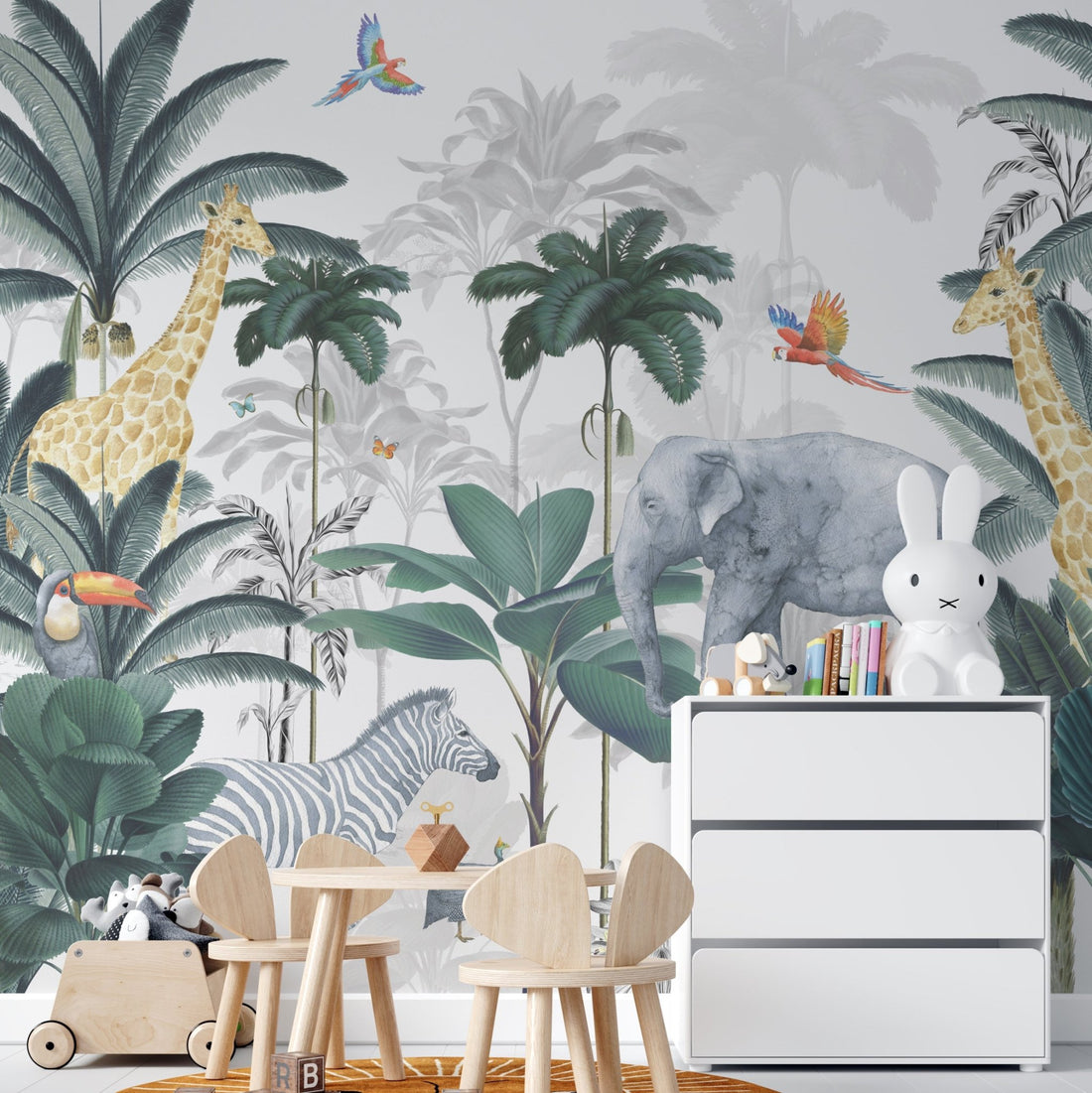 Jungle Wallpaper Mural - Munks and Me Wallpaper