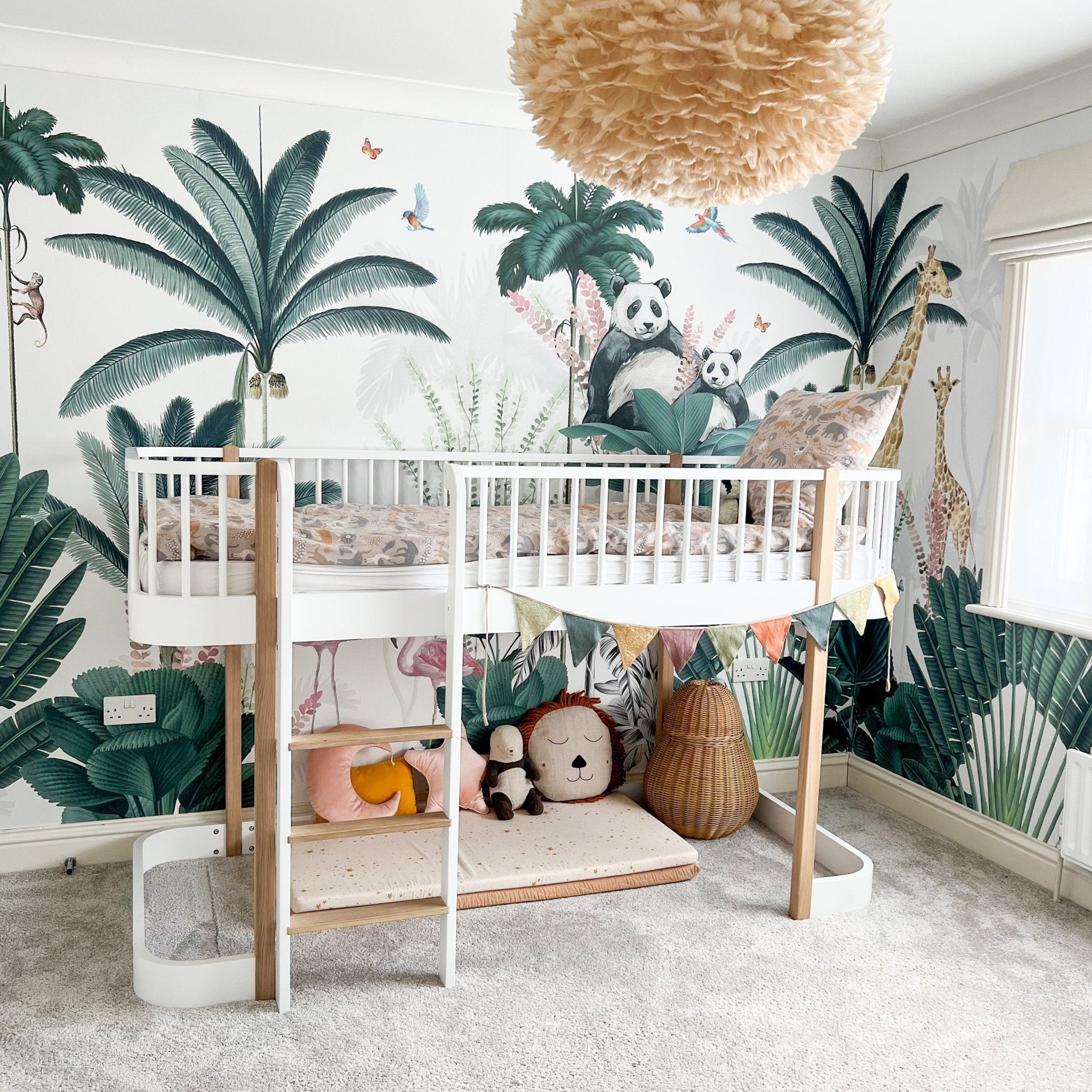 Leopard and Friends Jungle Wallpaper Mural Munks and Me