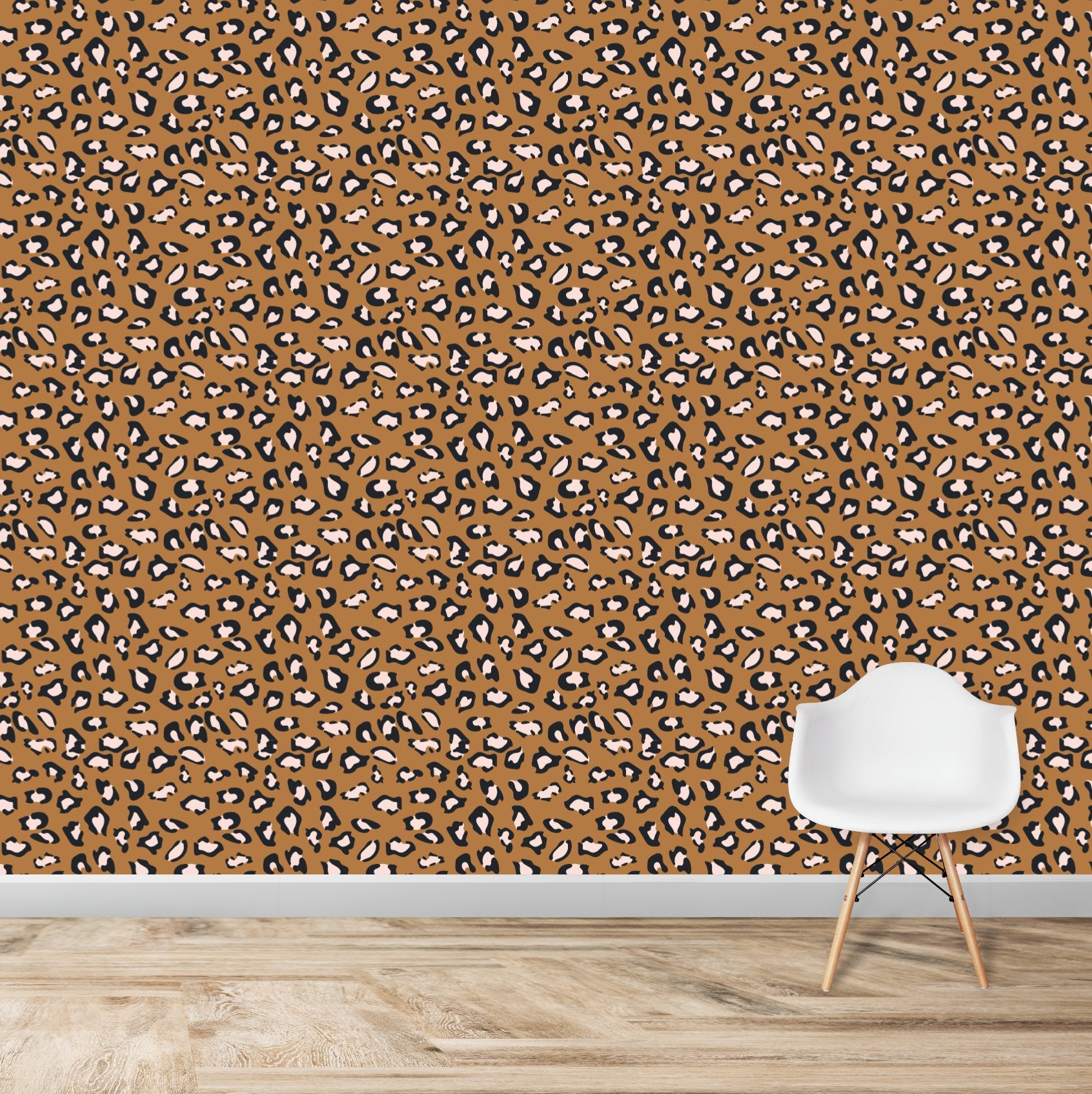 Leopard Print Wallpaper Repeat Pattern - Munks and Me Wallpaper