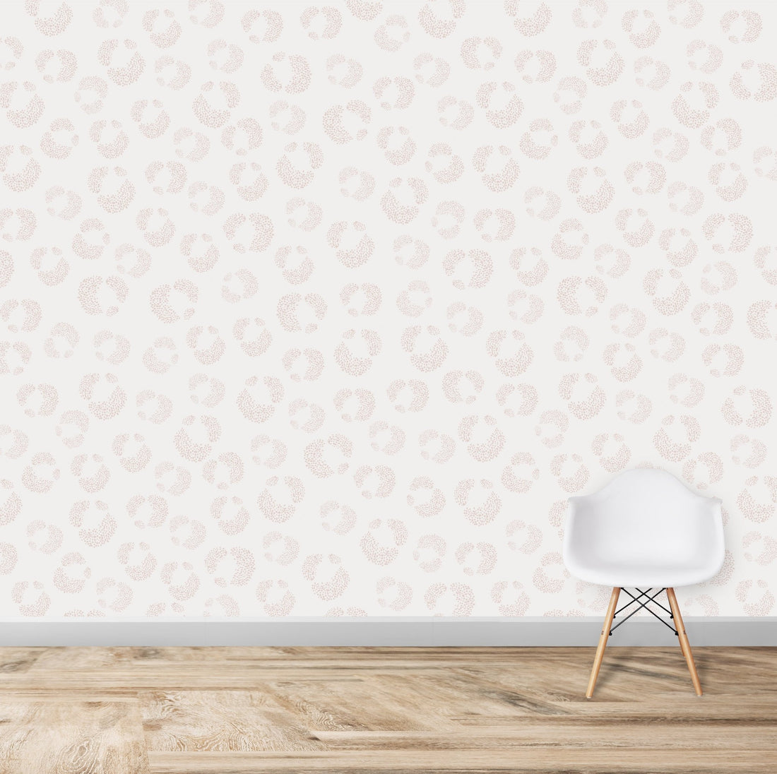 Light Pink Hallie Leopard Print Wallpaper | Sample - Munks and Me Wallpaper