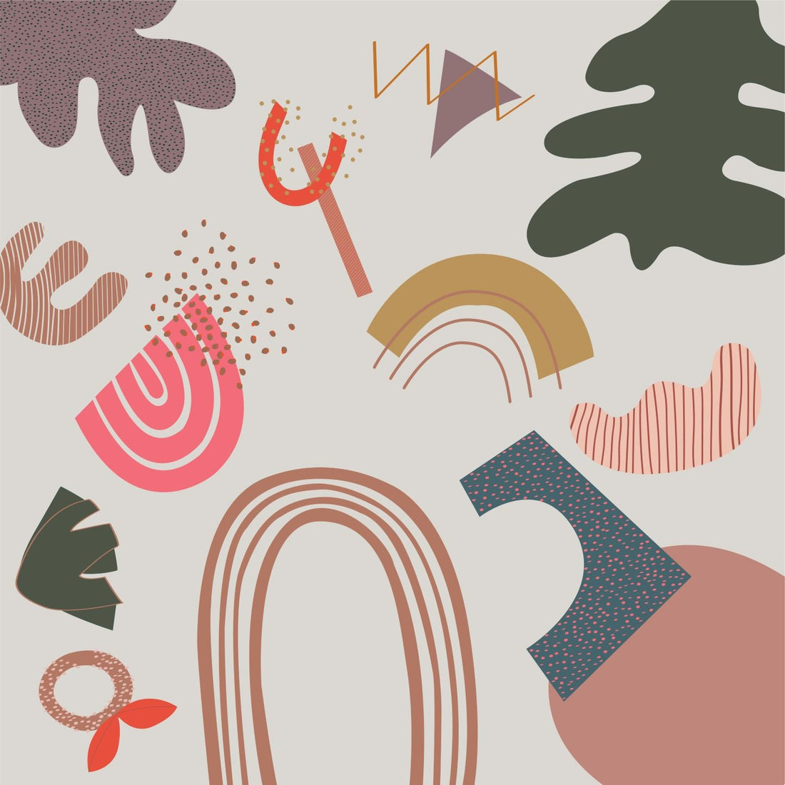 Little Erin Abstract Wallpaper | Sample - Munks and Me Wallpaper