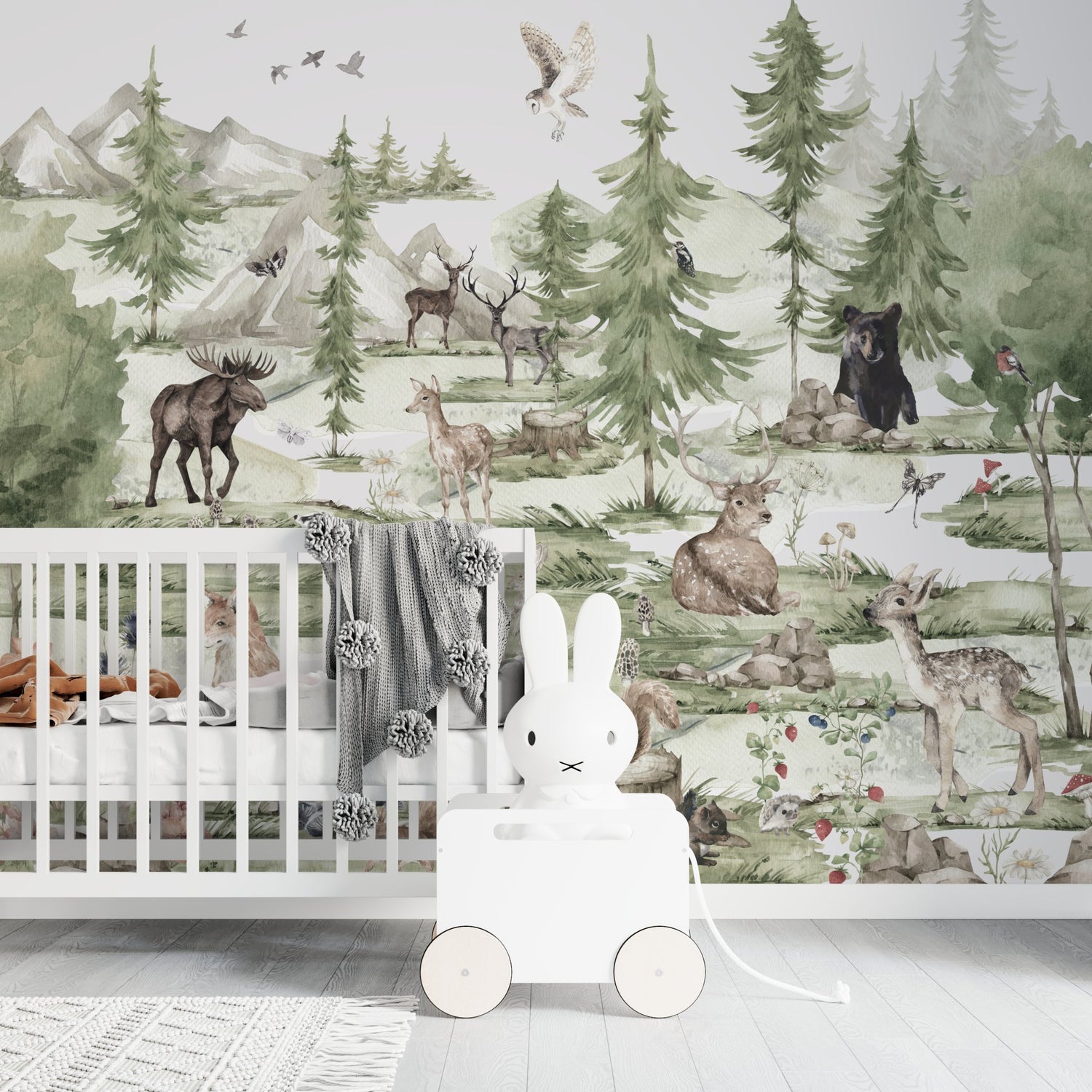 Magical Woodland Wallpaper Mural - Munks and Me Wallpaper