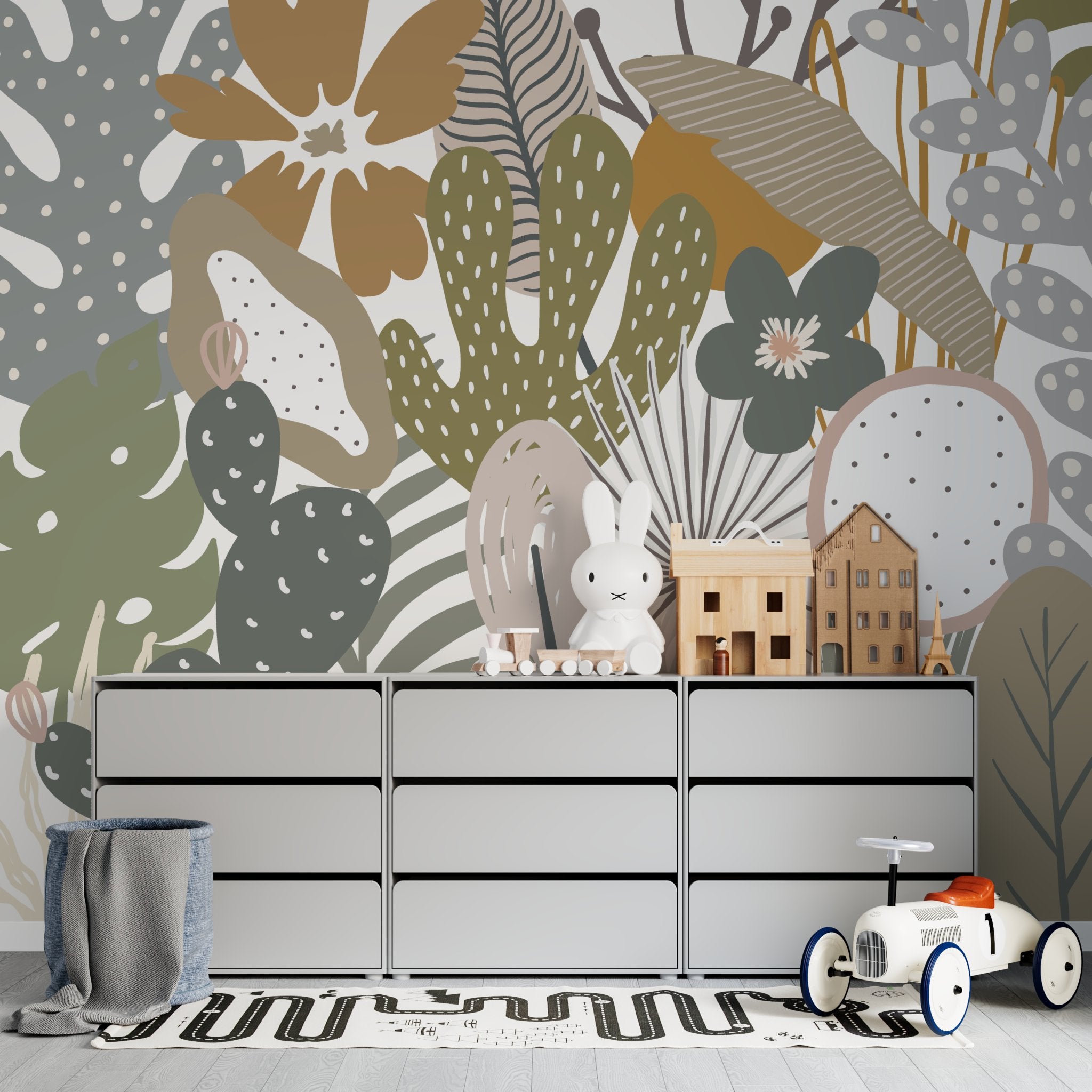 Margot Garden Wallpaper Mural - Munks and Me Wallpaper