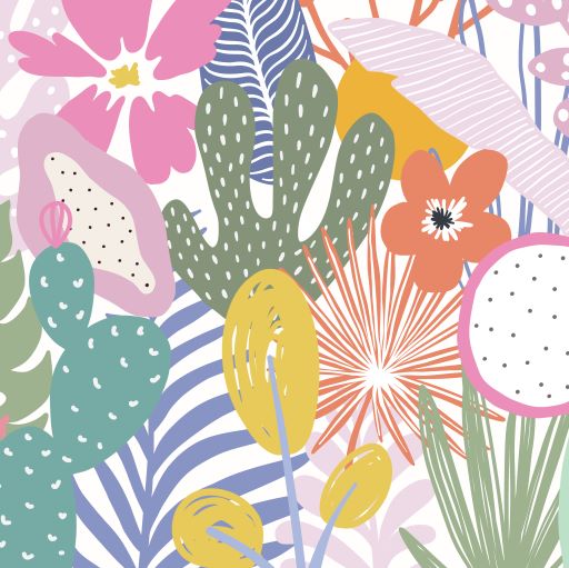 Margot Summer Garden Wallpaper | Sample - Munks and Me Wallpaper