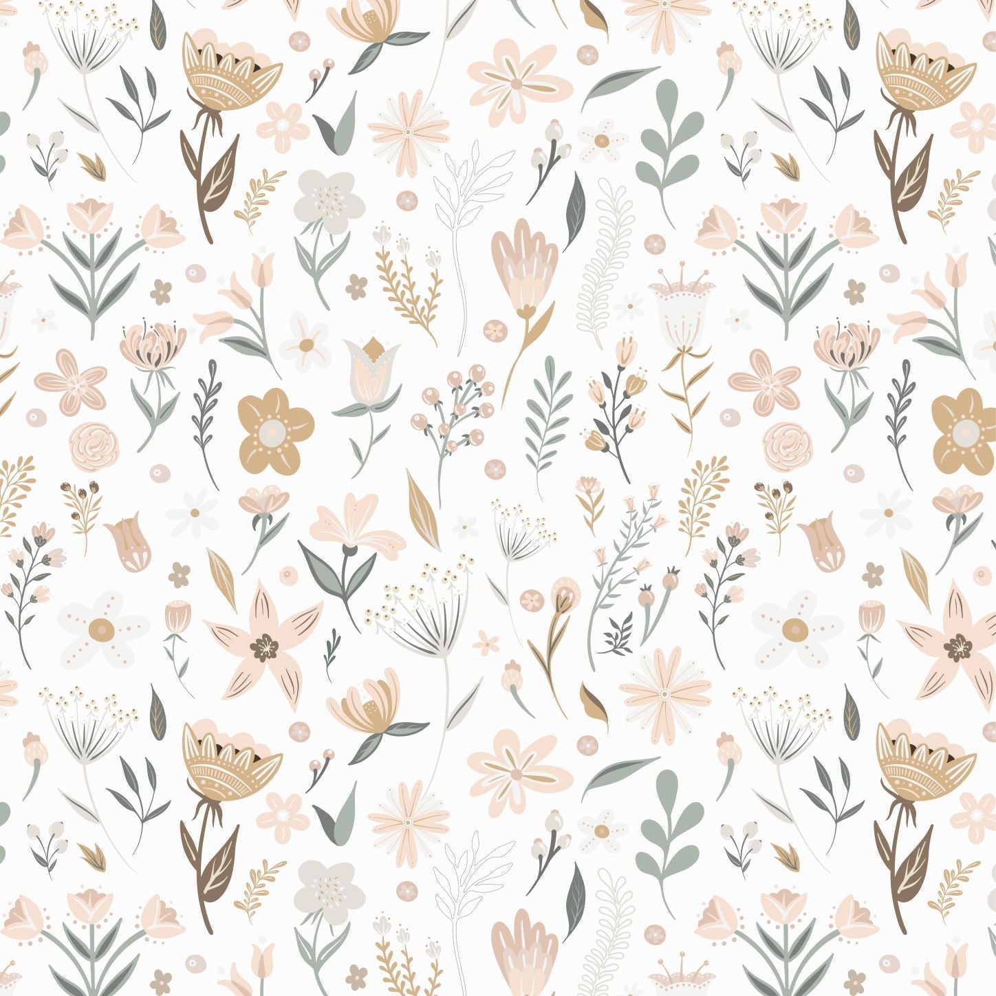 Millie Floral Wallpaper | Sample - Munks and Me Wallpaper