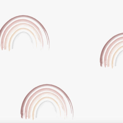 Mini Watercolour Rainbow Wallpaper Repeat Pattern - Munks and Me Wallpaper