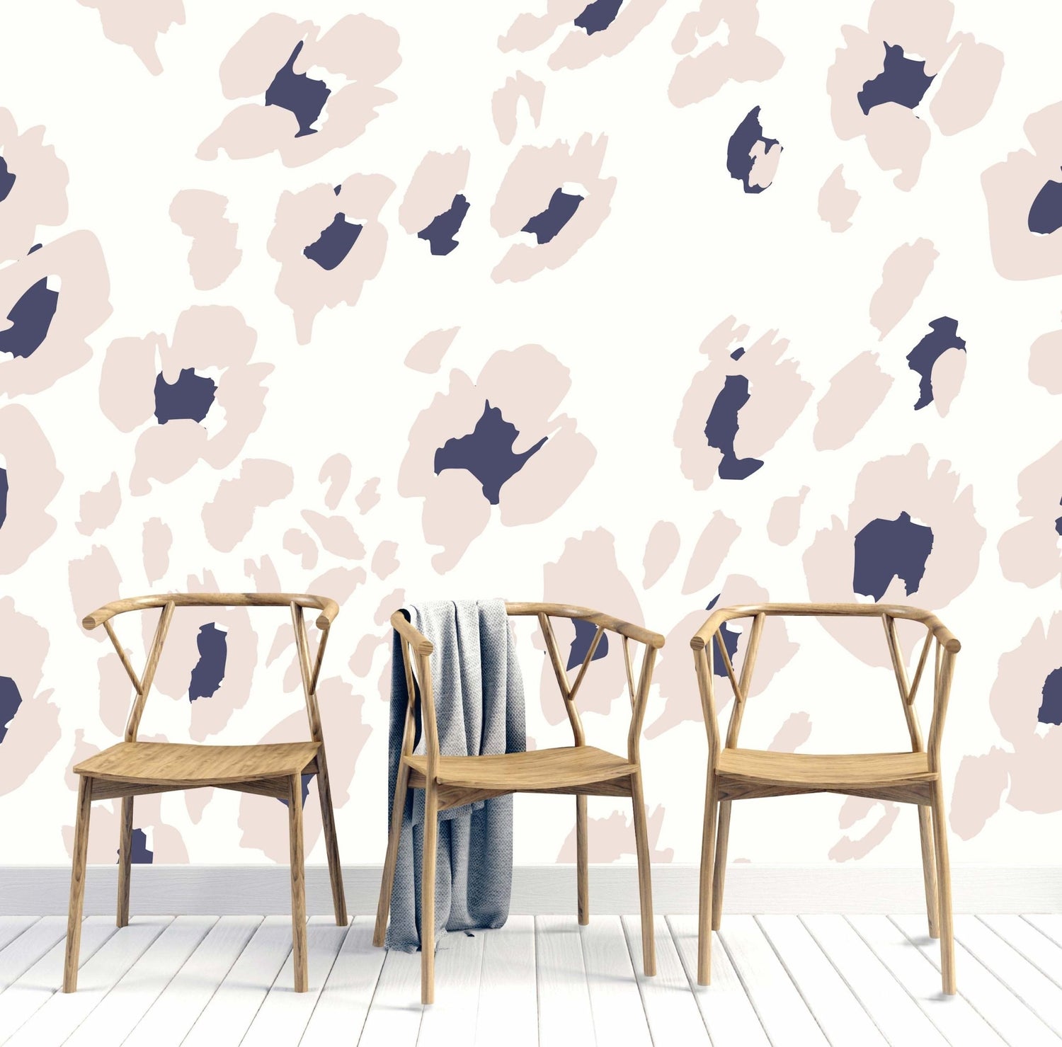 Mira Leopard Print Repeat Pattern - Munks and Me Wallpaper