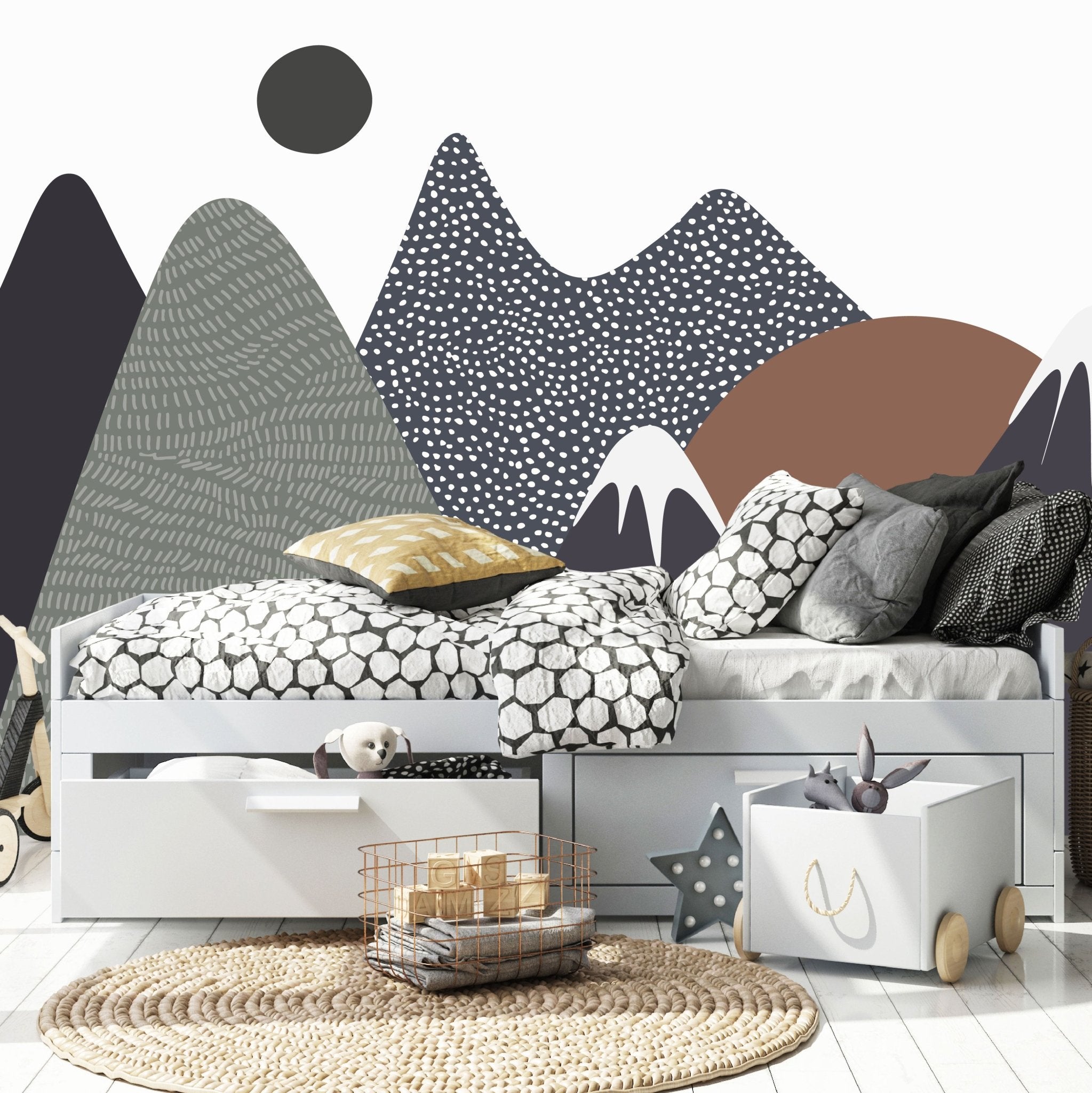 Mountain Wallpaper Mural Munks and Me Nursery Wallpaper