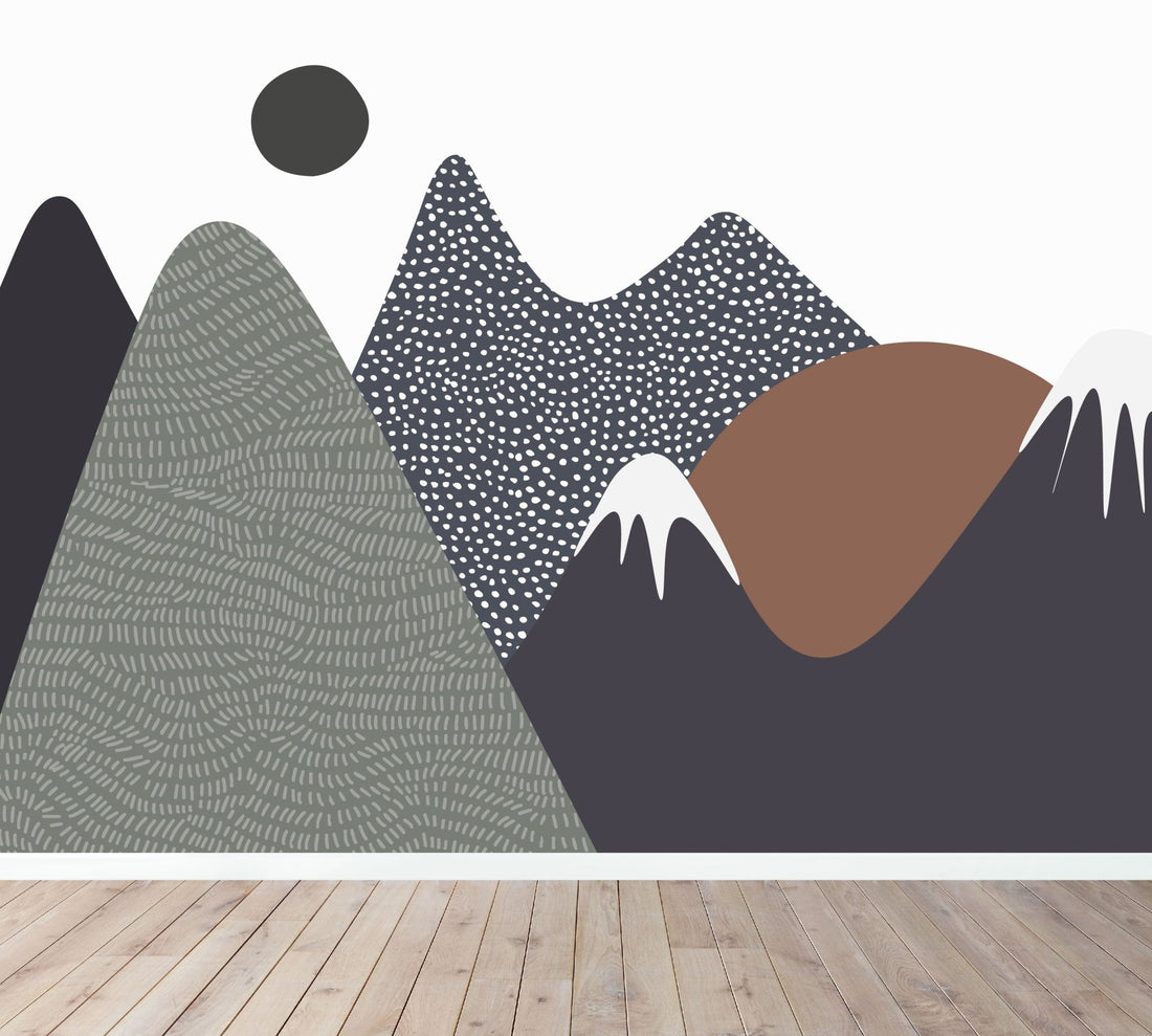 Mountain Wallpaper Mural - Munks and Me Wallpaper