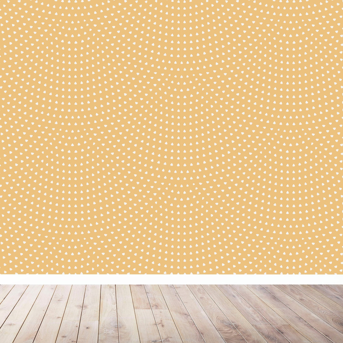 Mustard Scallop Wallpaper | Sample - Munks and Me Wallpaper