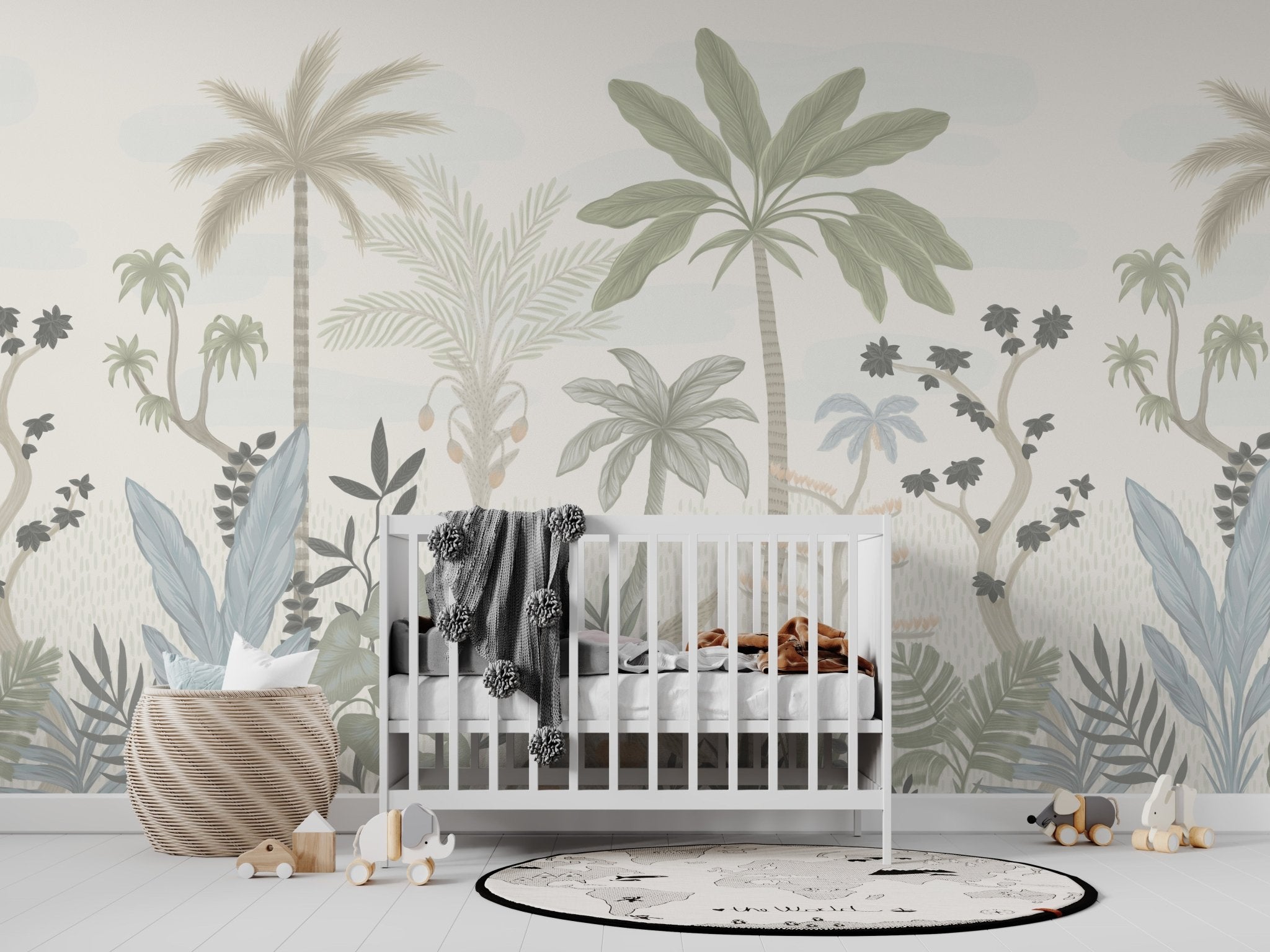 Natural Wonder Palm Wallpaper Mural - Munks and Me Wallpaper