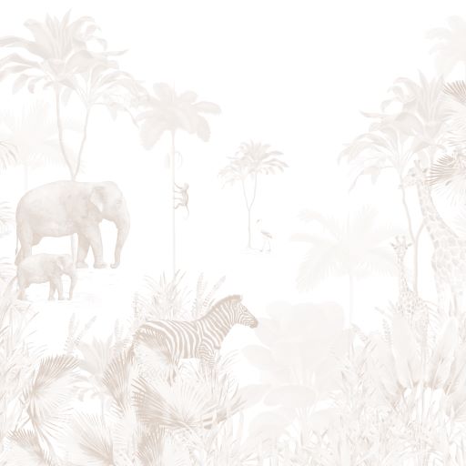 Neutral Jungle Wallpaper | Sample - Munks and Me Wallpaper