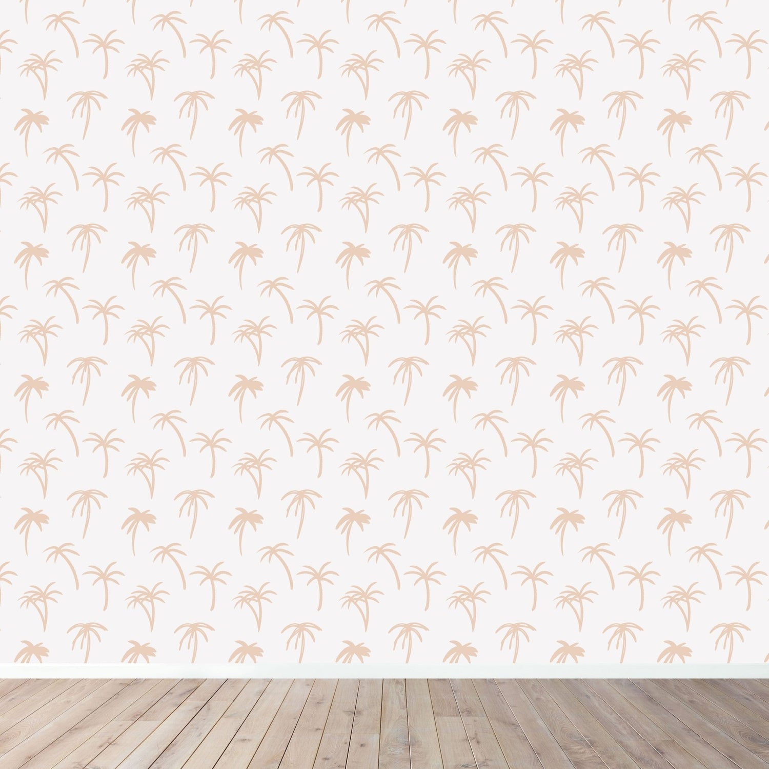 Noa Tropical Palm Wallpaper Repeat Pattern | Pink - Munks and Me Wallpaper