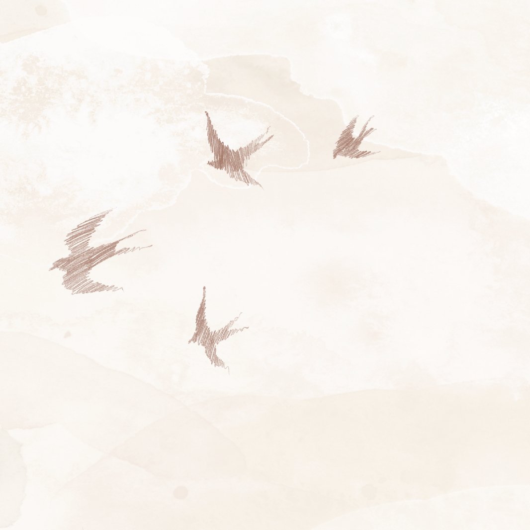 Opals Sky Birds Wallpaper Mural Sand | Sample - Munks and Me Wallpaper