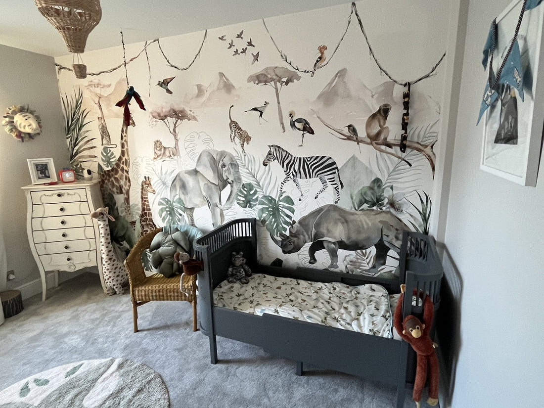 Paradise Jungle Wallpaper Mural - Munks and Me Wallpaper