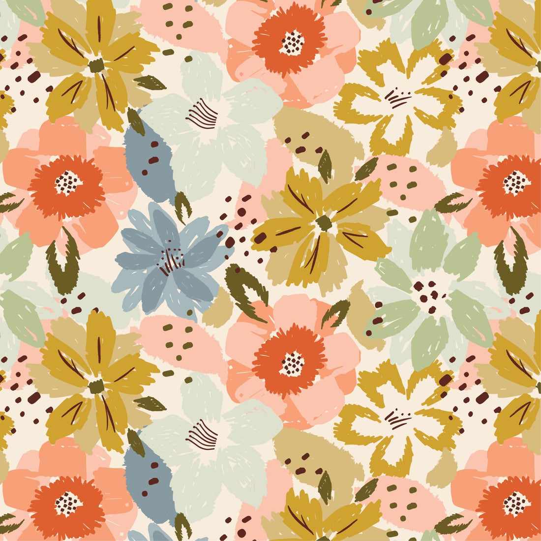 Penelope Floral Wallpaper | Sample - Munks and Me Wallpaper