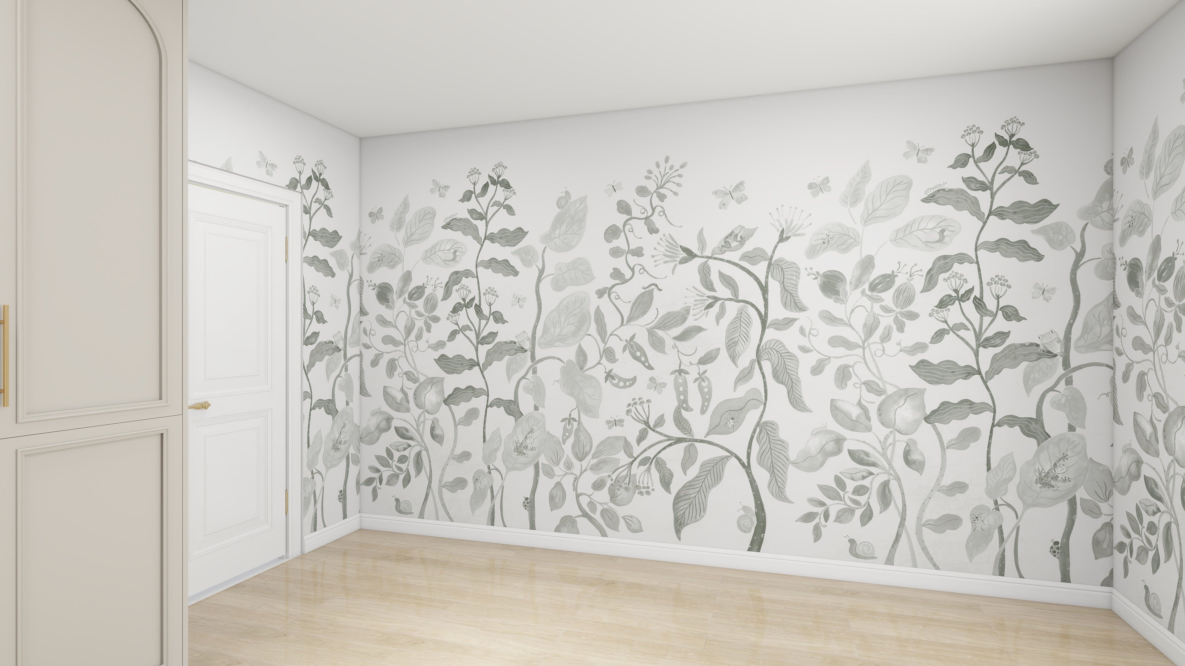 Secret Garden Wallpaper Mural Sage