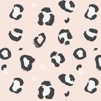 Pink Leopard Print Wallpaper | Sample - Munks and Me Wallpaper