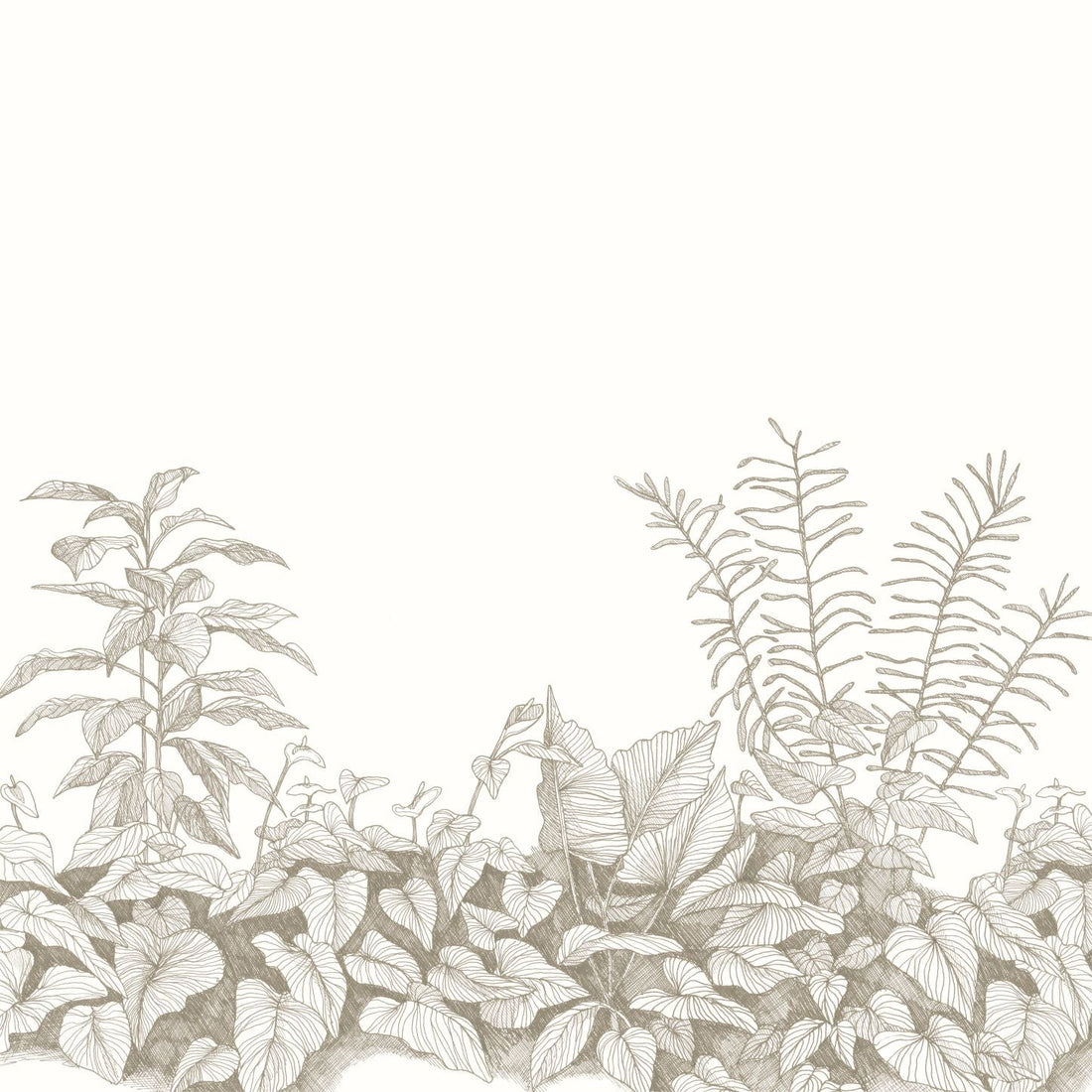 Putty Greenhouse Wallpaper | Sample - Munks and Me Wallpaper