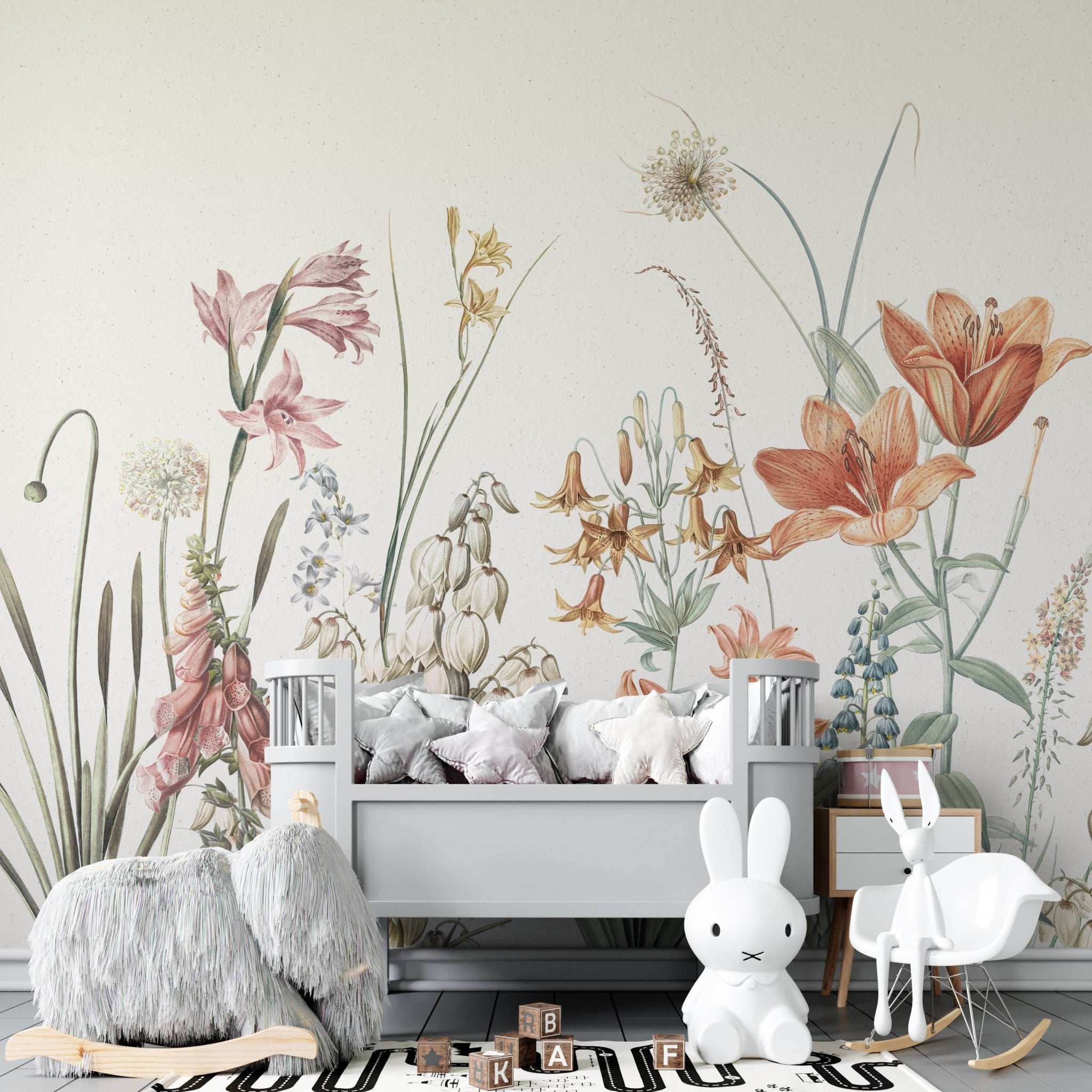 Nursery Flower Wallpaper