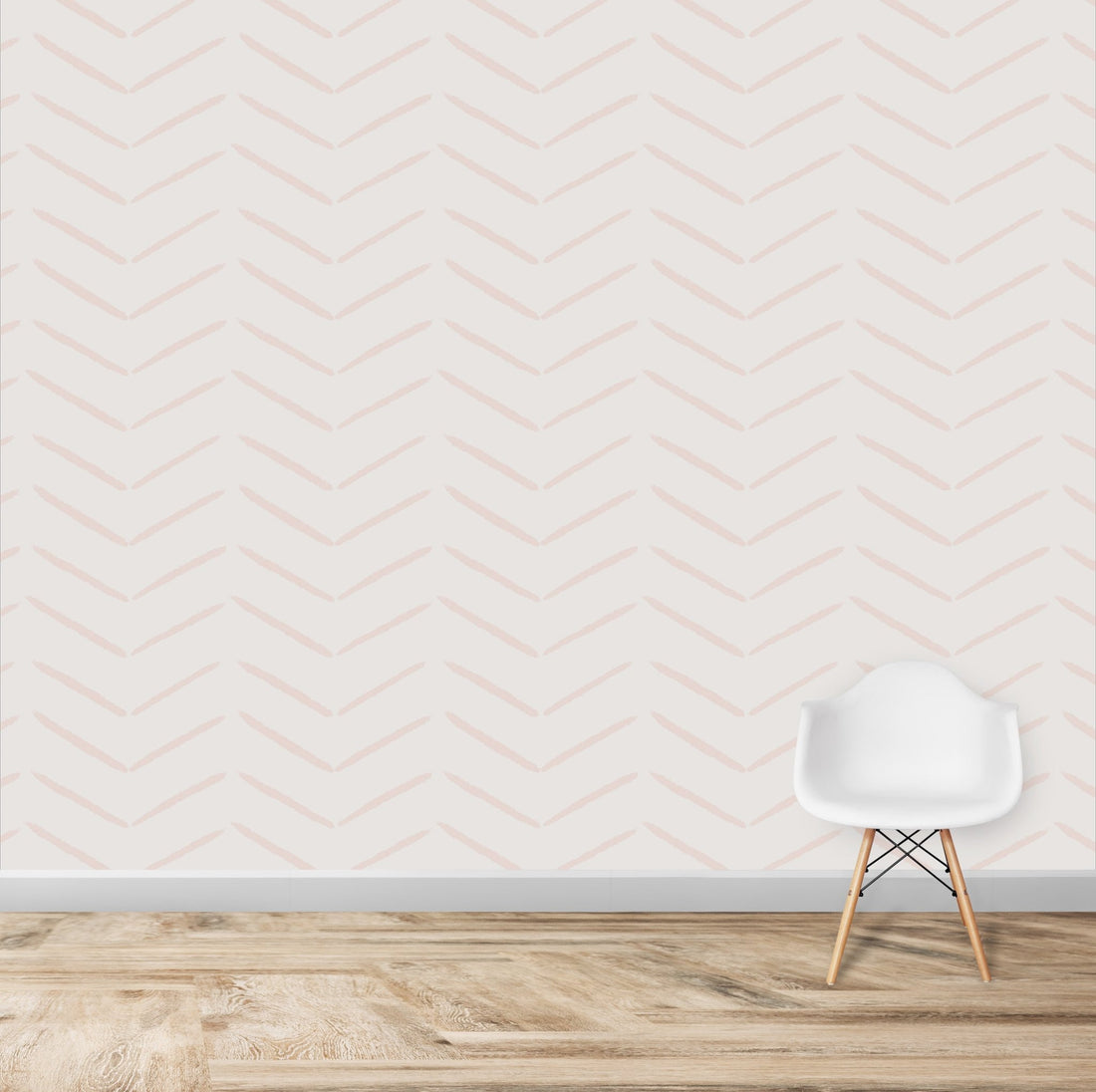 Rose Herringbone Wallpaper | Sample - Munks and Me Wallpaper