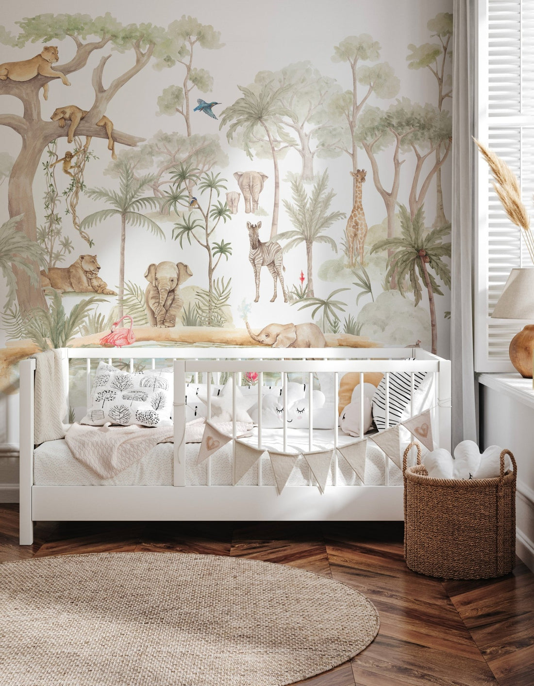 Safari Savannah Adventure - Munks and Me - Nursery Wallpaper