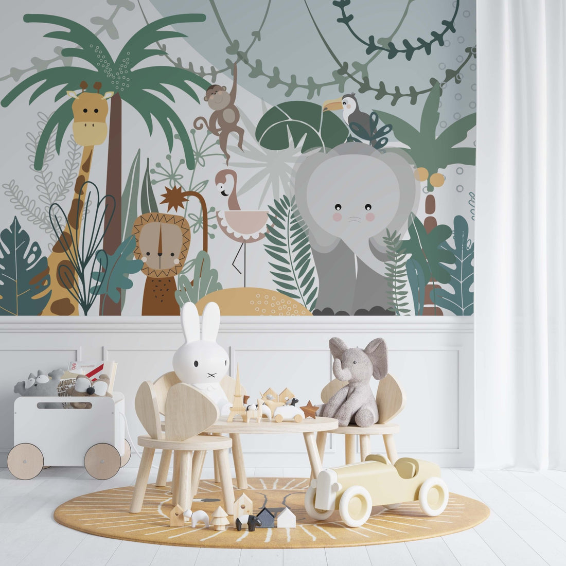 Safari Wallpaper Mural - Munks and Me Wallpaper