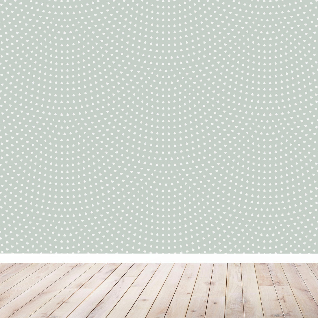 Scallop Wallpaper Repeat Pattern | Turquoise - Munks and Me Wallpaper