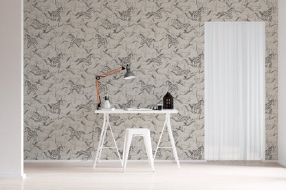 Sierra Horses Wallpaper Repeat Pattern - Munks and Me Wallpaper