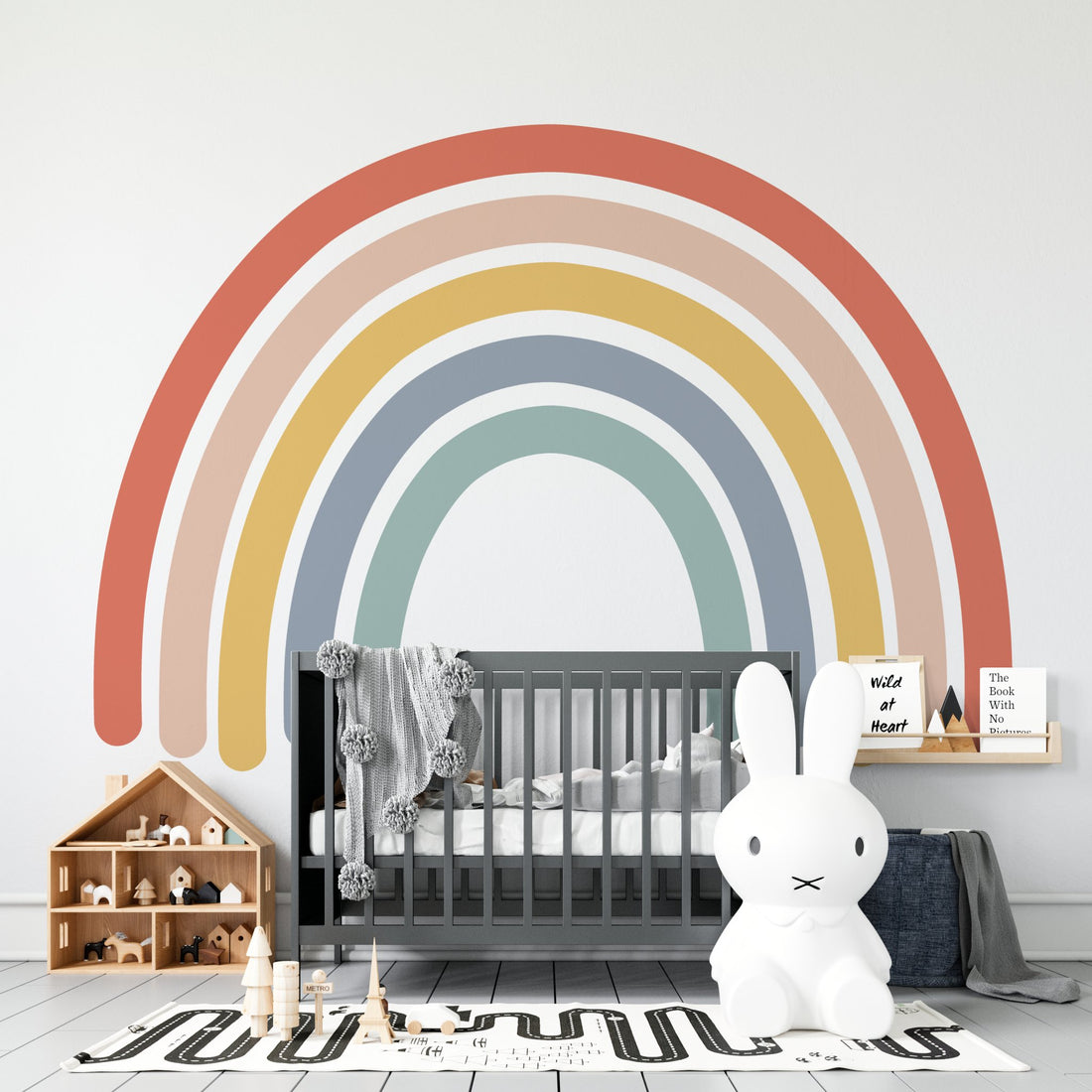 Travelling Rainbow Wallpaper Mural - Munks and Me Wallpaper