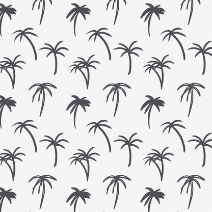 Tropical Palm Wallpaper Repeat Pattern | Navy - Munks and Me Wallpaper