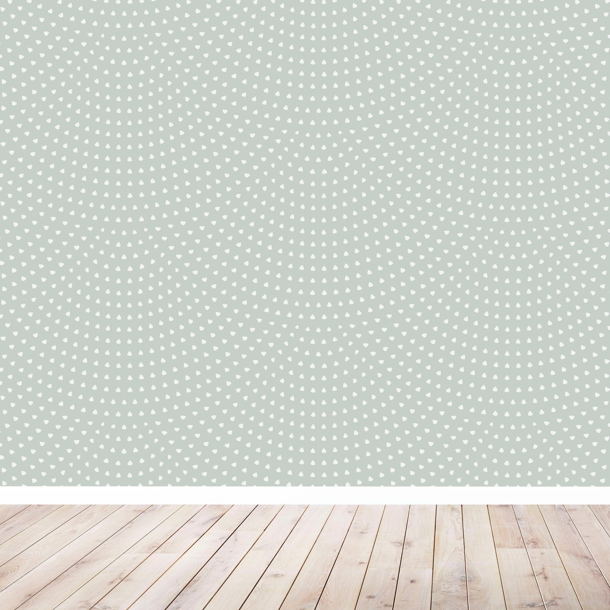 Turquoise Scallop Wallpaper | Sample - Munks and Me Wallpaper