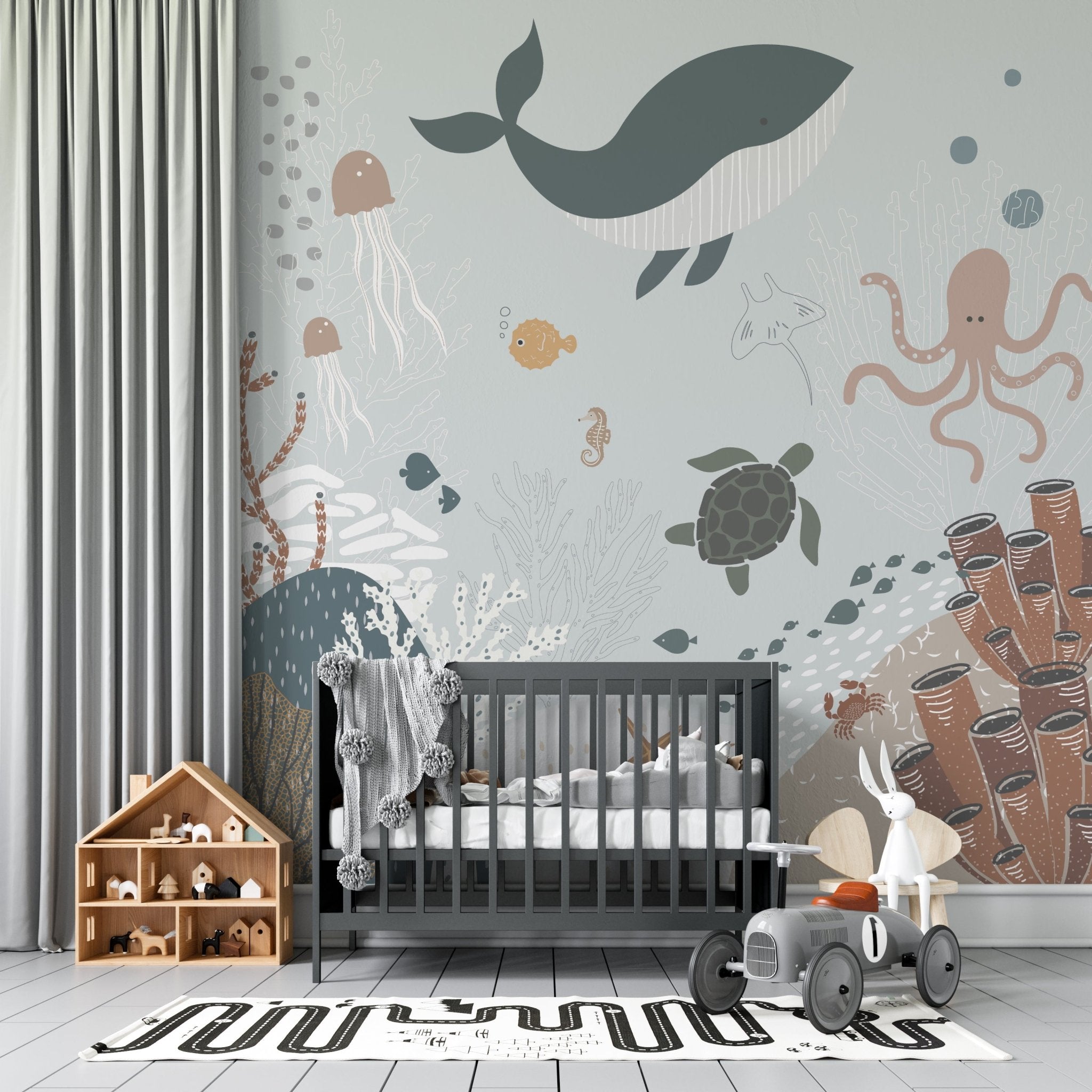 Under The Sea Wallpaper Mural - Munks and Me Wallpaper