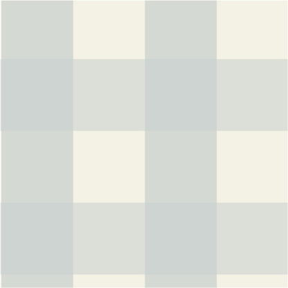 Large Check Wallpaper, Blue pattern.