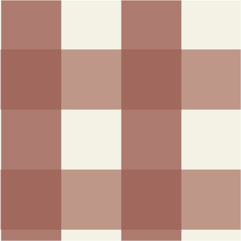 A dusty rose and cream Large Check Wallpaper Sample, Red pattern.