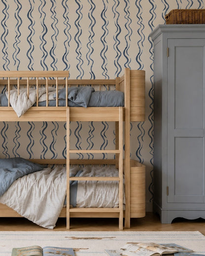 wiggle stripe wallpaper for boys