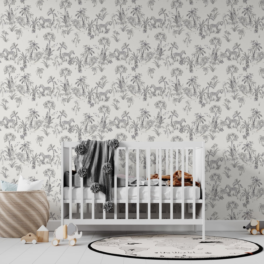 Wild African Zebra Wallpaper Repeat Pattern - Munks and Me Wallpaper