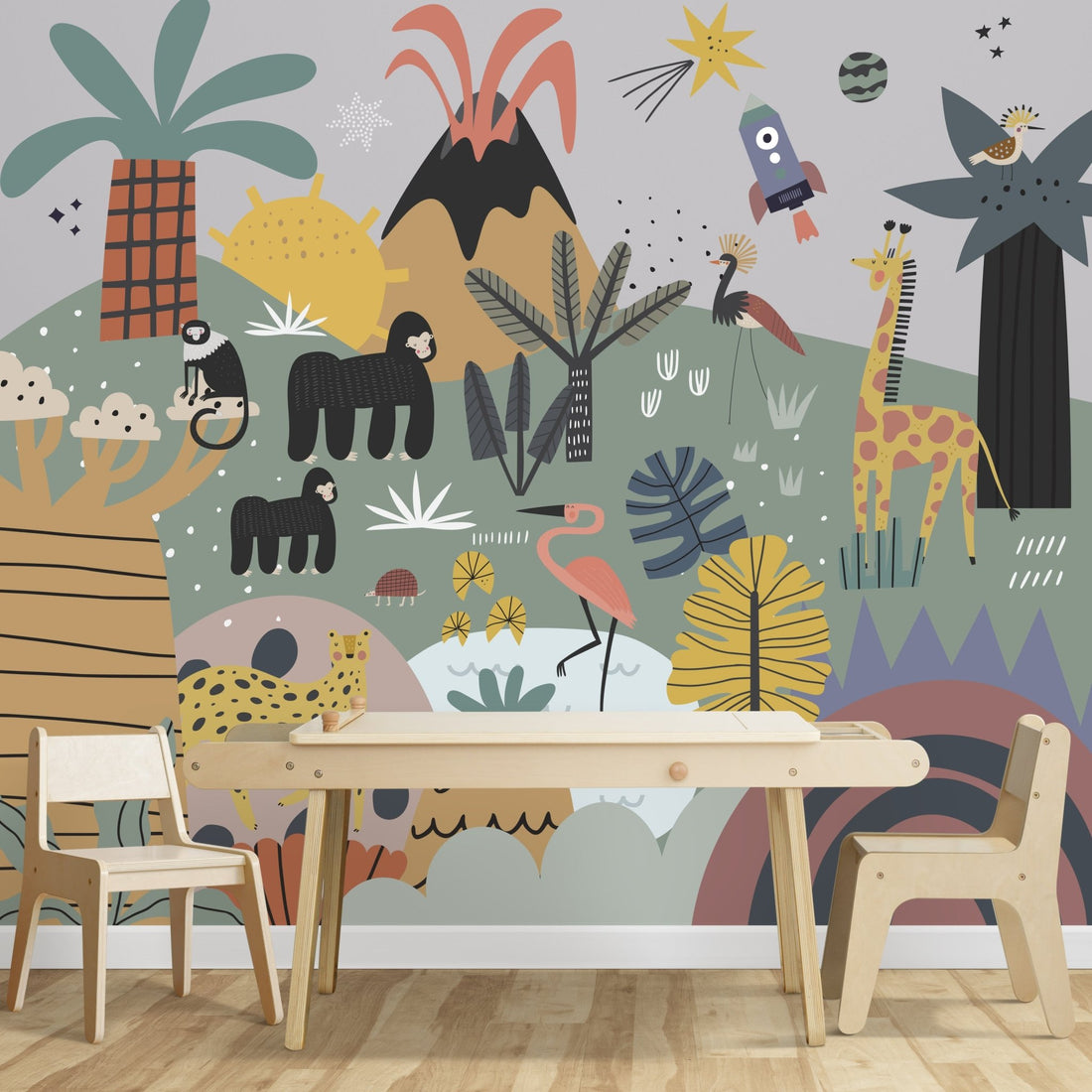 Wonderfriends Wallpaper Mural - Munks and Me Wallpaper