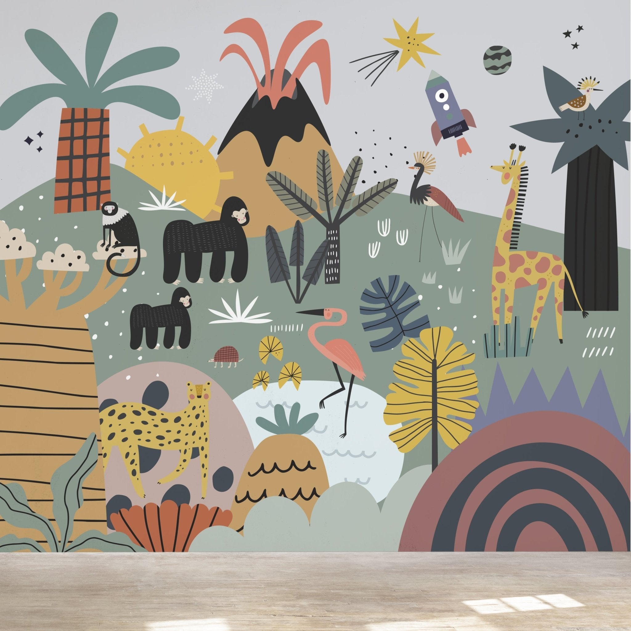 Wonderfriends Wallpaper Mural - Munks and Me Wallpaper