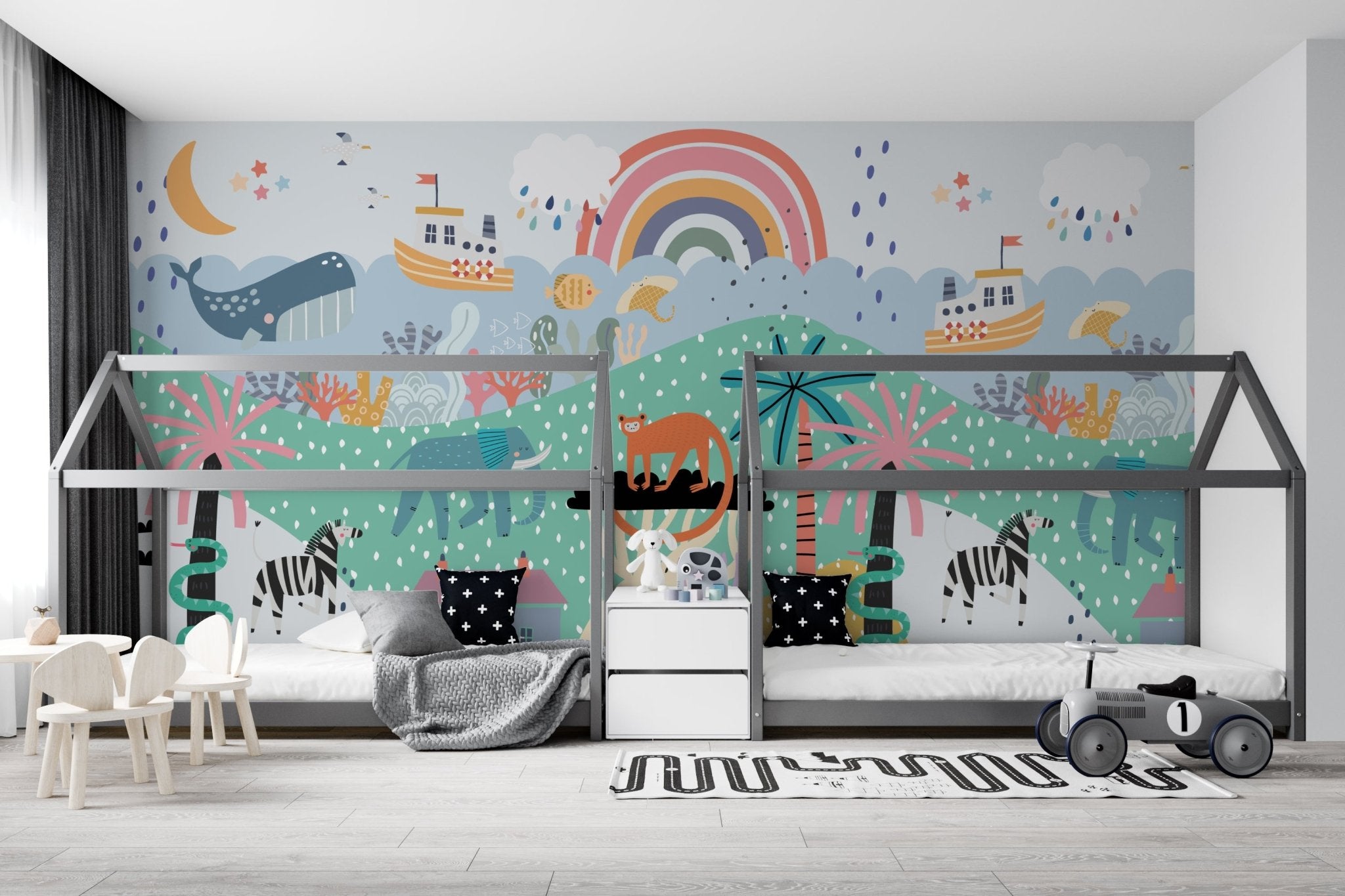 Wonderland Wallpaper Mural - Munks and Me Wallpaper