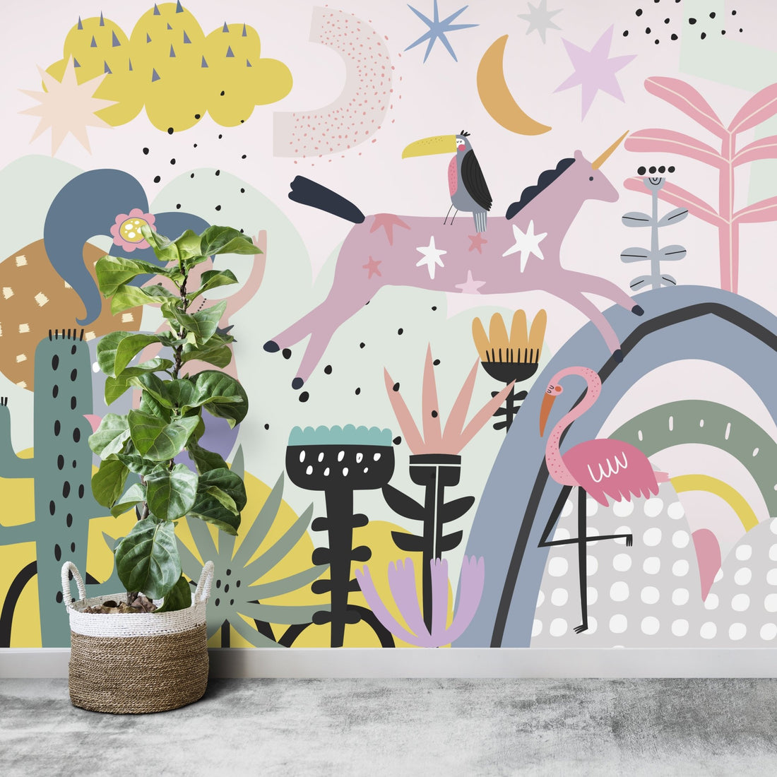 Wonderlove Wallpaper Mural - Munks and Me Wallpaper