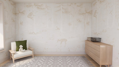 Woodland Friends Wallpaper Neutral - Munks and Me Wallpaper