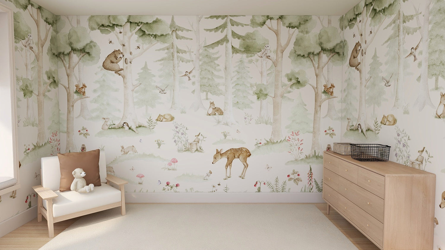 Woodland Friends Wallpaper - Munks and Me Wallpaper