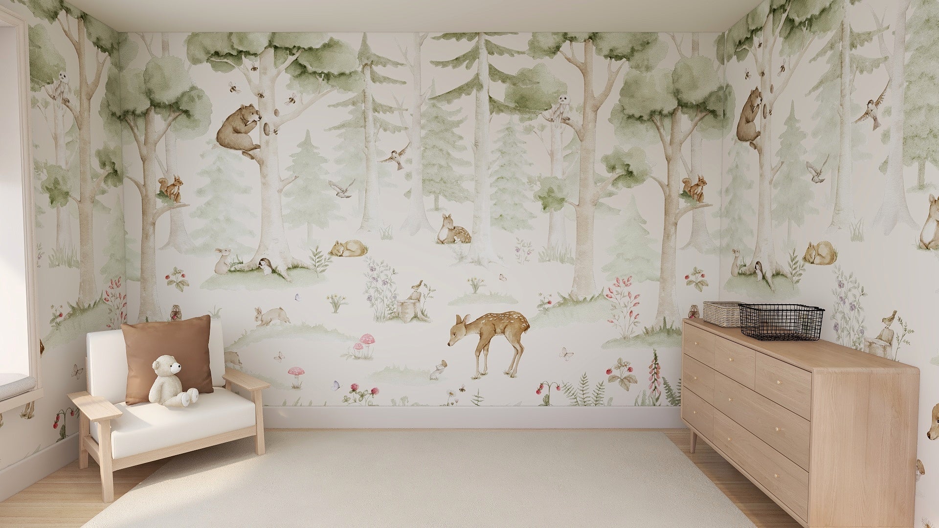 Woodland Friends Wallpaper - Munks and Me Wallpaper