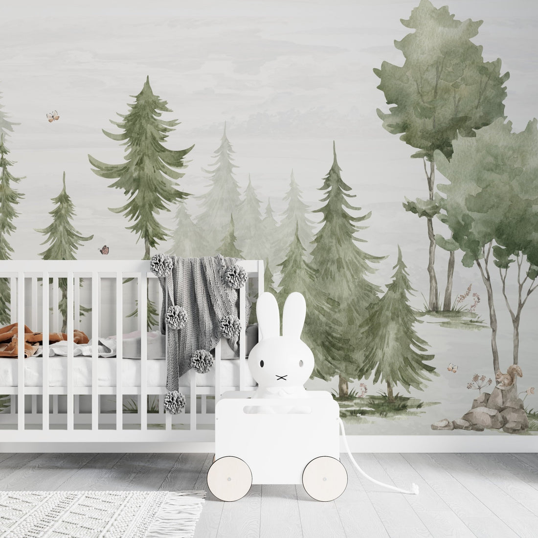 Woodland Scene Wallpaper Mural - Munks and Me Wallpaper