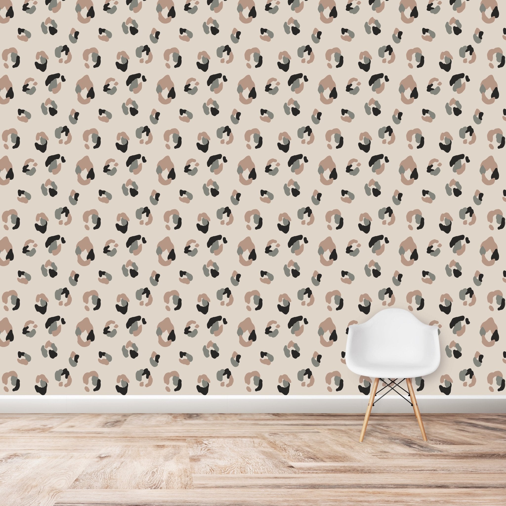 Yara Leopard Print Wallpaper Repeat Pattern - Munks and Me Wallpaper